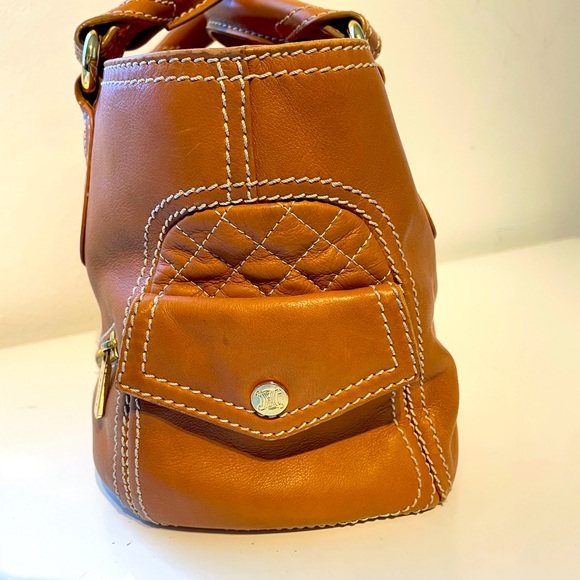 CELINE bag, Boogie Bag, tan leather , gold hardware. Authentic. Chanel vibes. - Picture 5 of 10